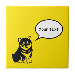 Shiba Inu China Hund Year 2018 Tile Kakelplatta