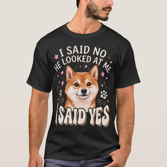 Shiba Inu-citat T Shirt (Framsida)