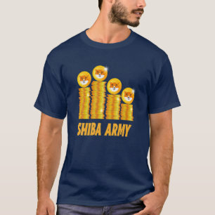 Shiba Inu Coin Crypto Token Cryptocurrency Wallet T Shirt