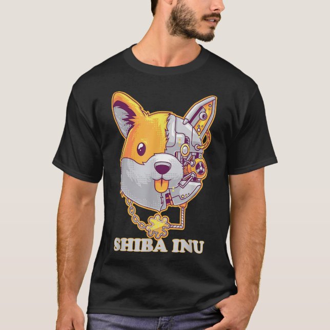 Shiba Inu Coin Krypto Token Kryptovaluta Plånbok T Shirt (Framsida)