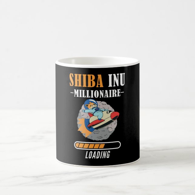 Shiba Inu Coin Loading Millionaire Hodl Kaffemugg (Center)