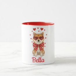 Shiba Inu dog coffee mug valentines day 2026 Mugg