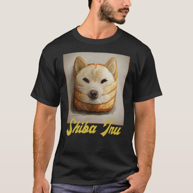 Shiba Inu Doge Meme Loaf Bread Akita Inu Hokkai T Shirt (Framsida)