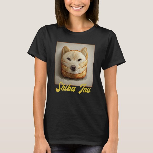 Shiba Inu Doge Meme Loaf Of Bread Akita Inu Hokkai T Shirt (Framsida)