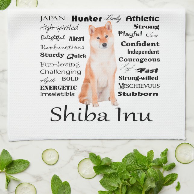 Shiba Inu dragkökshandduk Kökshandduk (Vikta)