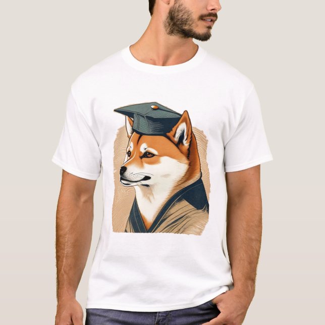 Shiba Inu examen  T Shirt (Framsida)