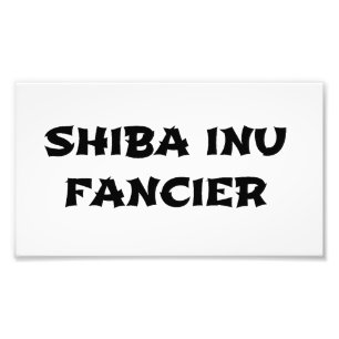 shiba inu fancier fototryck