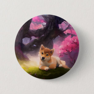 Shiba Inu Fantasy Anime Knapp
