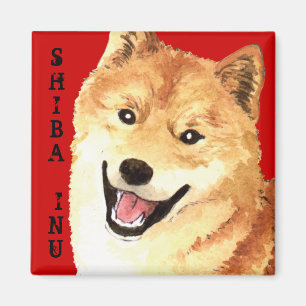Shiba Inu Färg Block Magnet