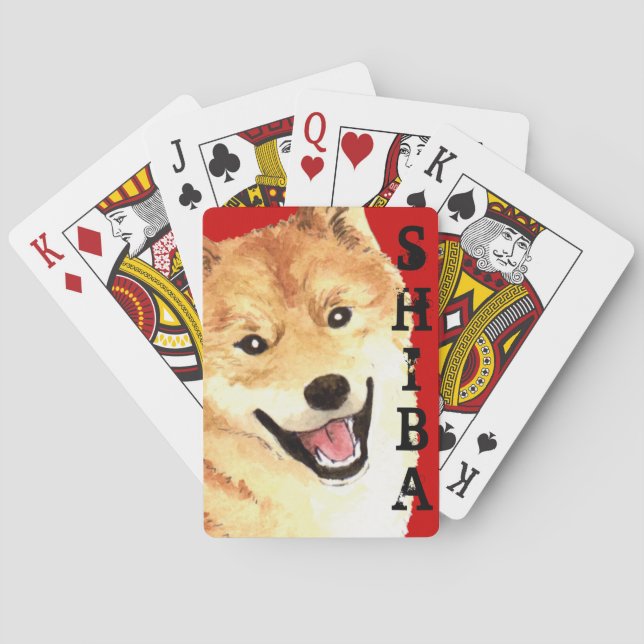 Shiba Inu Färg Block, uppspelningskort Casinokort (Baksidan)