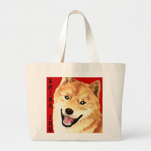 Shiba Inu färgkvarter Jumbo Tygkasse (Framsidan)