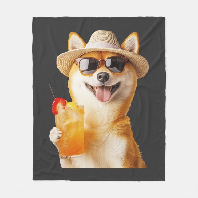 Shiba Inu     Fleecefilt (Framsidan)