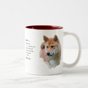 Shiba Inu gåvor Två-Tonad Mugg