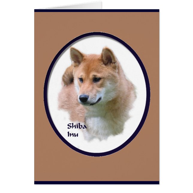 Shiba Inu Gifts Hälsningskort (Framsidan)
