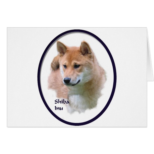 Shiba Inu Gifts Hälsningskort (Framsidan Horizontal)