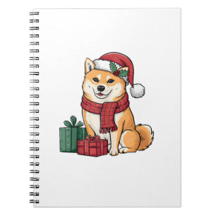 Shiba Inu God jul Hundar jul jul Anteckningsbok
