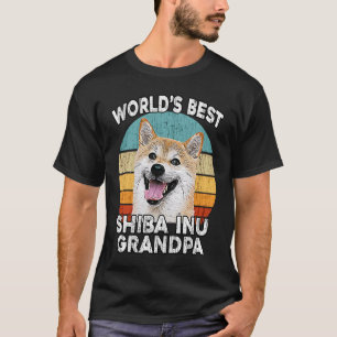 Shiba Inu Grandpa Worlds Best Shiba Grandpa Hund R T Shirt