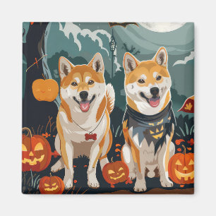 Shiba Inu Halloween Kuslig Magnet