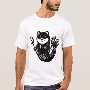 Shiba Inu Havsfröken med treudd T Shirt