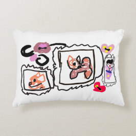 Shiba Inu hearts Prydnadskudde