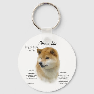 Shiba Inu historiedesign Nyckelring