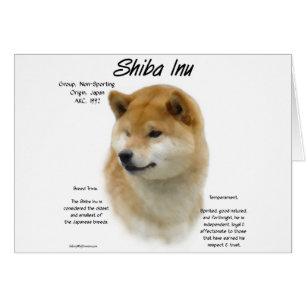 Shiba Inu Historik Hälsningskort