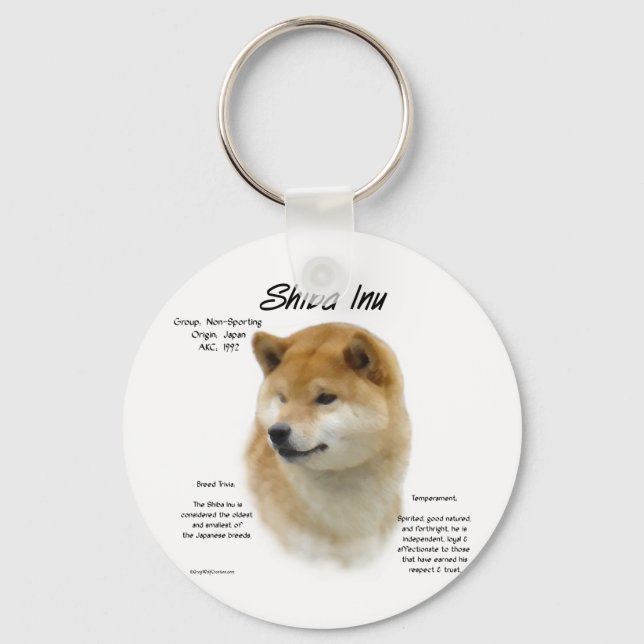 Shiba Inu Historik Nyckelring (Framsida)
