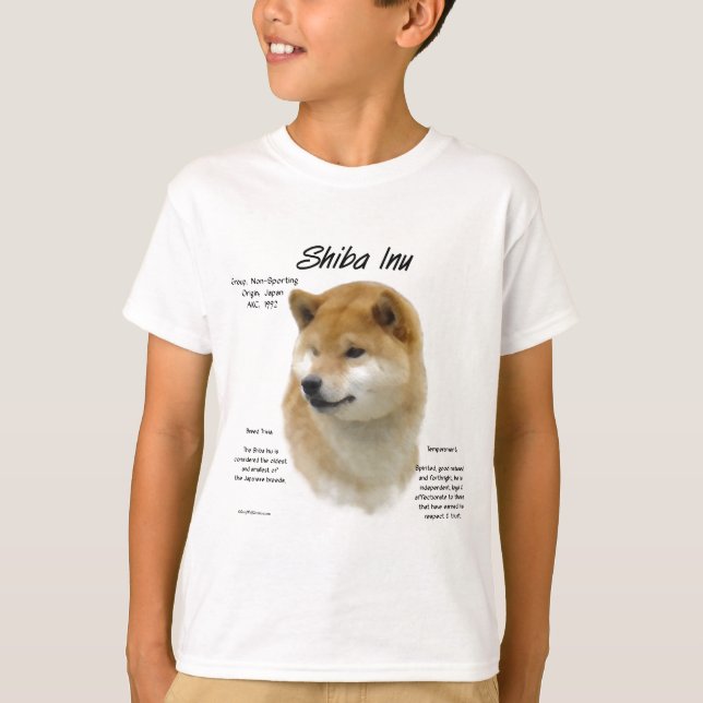 Shiba Inu Historik Tee Shirt (Framsida)
