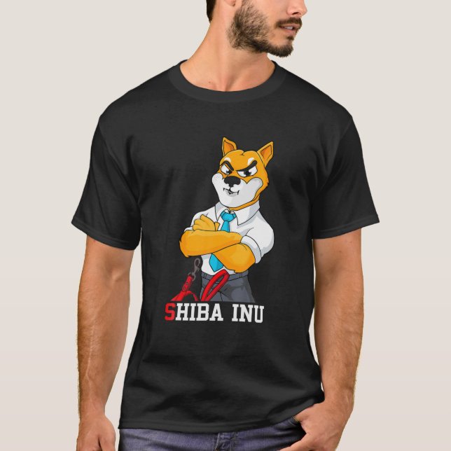 Shiba Inu Hodl T Shirt (Framsida)