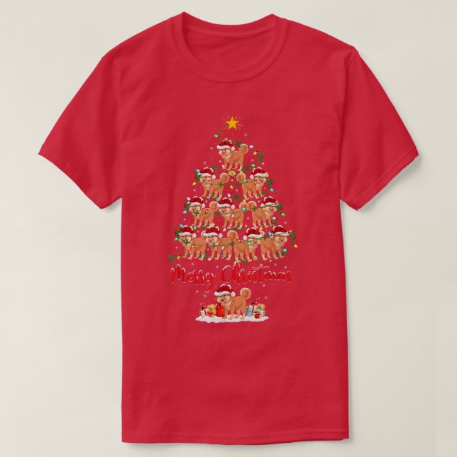 Shiba Inu Hund älskare Matching Santa Shiba Inu Ch T Shirt (Design framsida)