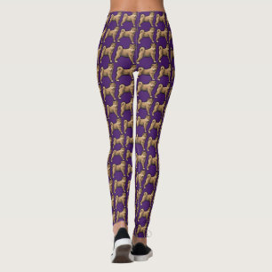 Shiba inu Hund År Lila av anpassningsbar på födels Leggings