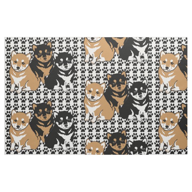 Shiba Inu Hund aveln Fabric Tyg (Fat Quarter)