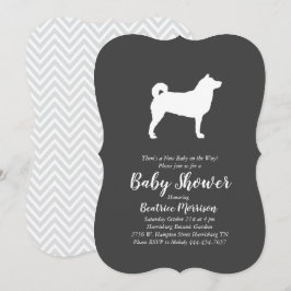 Shiba Inu Hund Baby Shower Gender Neutral Inbjudningar