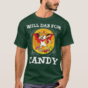 Shiba Inu Hund Dabbing Måne Fladdermus kommer att T Shirt