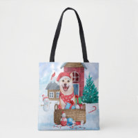 Shiba Inu Hund I snö julhuset Hund House