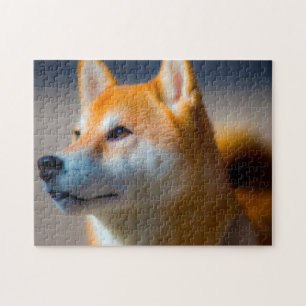 Shiba Inu Hund Jigsaws. Pussel
