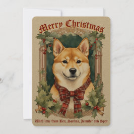 Shiba Inu-Hund julkort