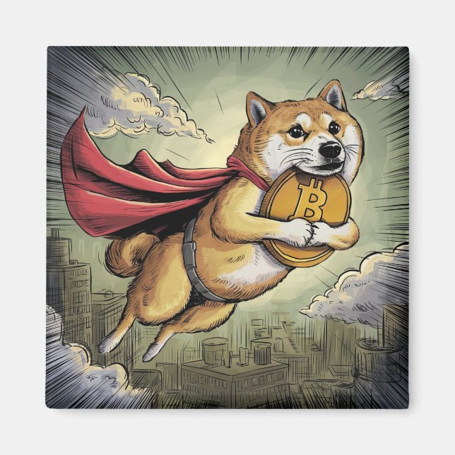 Shiba Inu Hund Magnet (Framsidan)