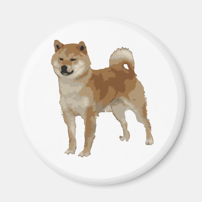 Shiba Inu Hund Magnet (Framsidan)