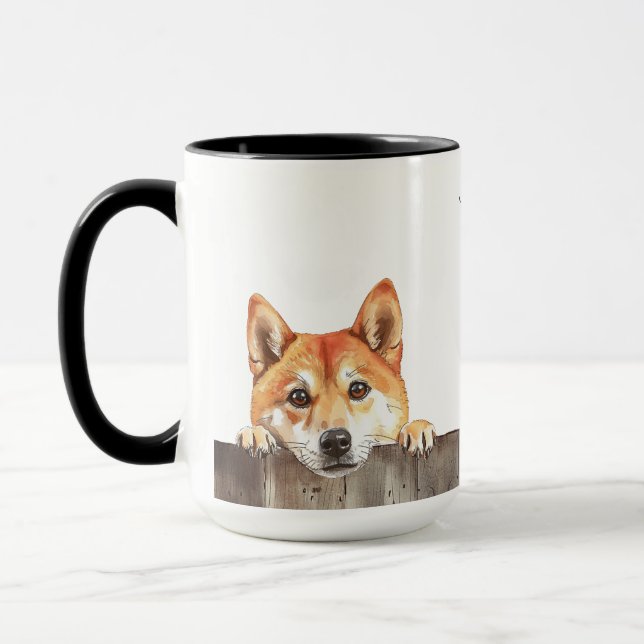 Shiba Inu Hund Mugg (Vänster)