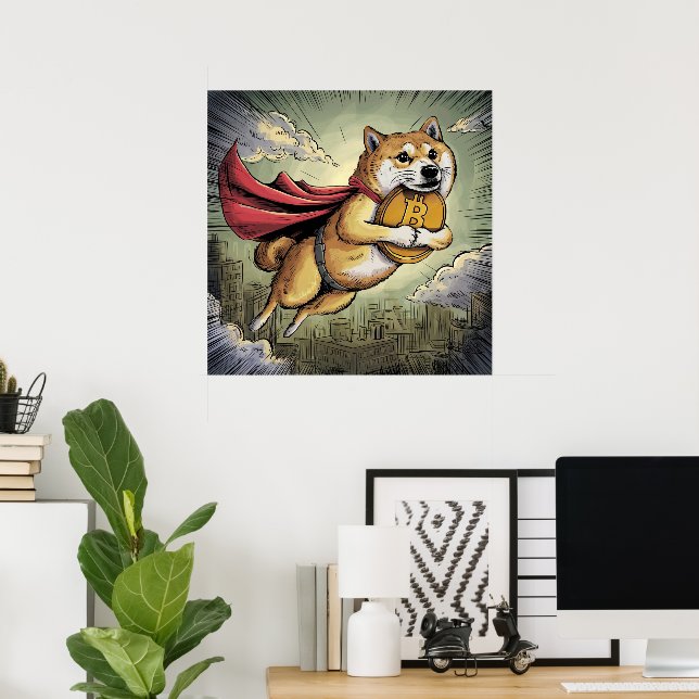 Shiba Inu Hund Poster (Hemmakontoret)
