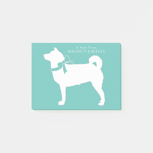 Shiba Inu Hund Puppy Post-it Block (Framsida)