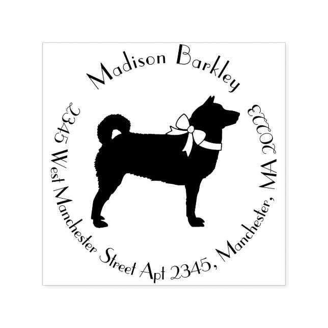 Shiba Inu Hund Puppy Självfärgande Stämpel (Design)