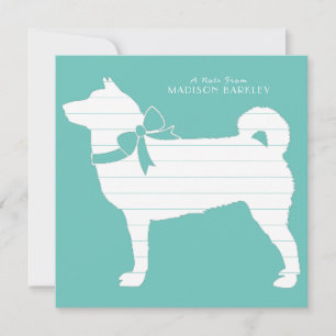 Shiba Inu Hund Puppy Tack Kort