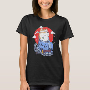 Shiba Inu Hund Samurai japansk Art Harajuku Retro T Shirt