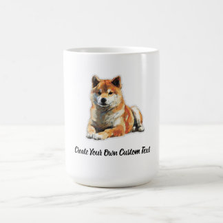 Shiba Inu Hund Skapa Din Egen Anpassad Text Kaffemugg