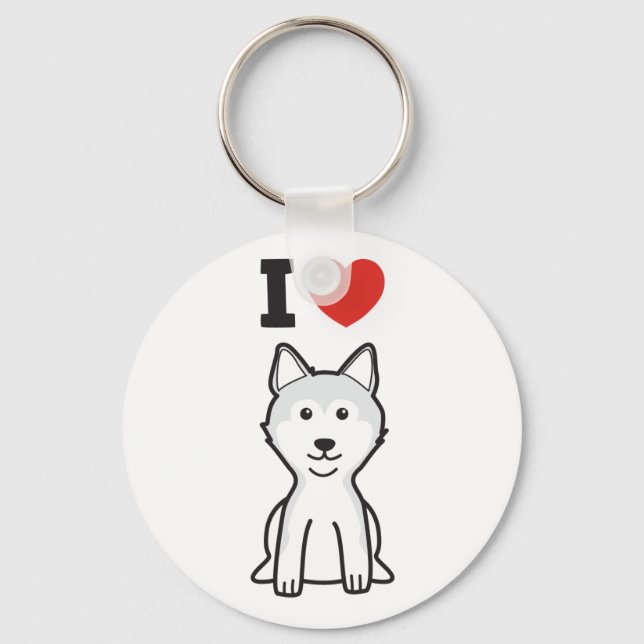 Shiba Inu Hund Tecknad Nyckelring (Framsida)