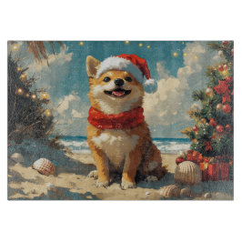 Shiba Inu Hund Vintage  Beach