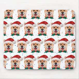 Shiba Inu Hundras Julstjärnor Musmatta