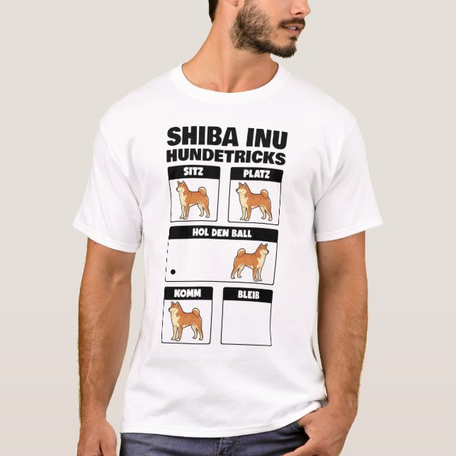 Shiba Inu Hunskadcks T Shirt (Framsida)